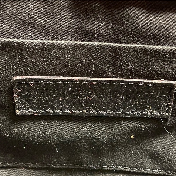 Rebecca Minkoff snake embossed leather pale pink and black structured tote bag - Picture 8 of 15